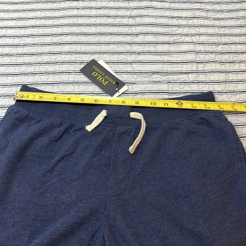 NWT Polo by  Ralph Lauren POLO Big Pony Logo Gym Shorts Blue Boy's Size … - Picture 6 of 12